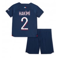 Paris Saint-Germain Achraf Hakimi #2 Hemmadräkt Barn 2023-24 Kortärmad (+ Korta byxor)